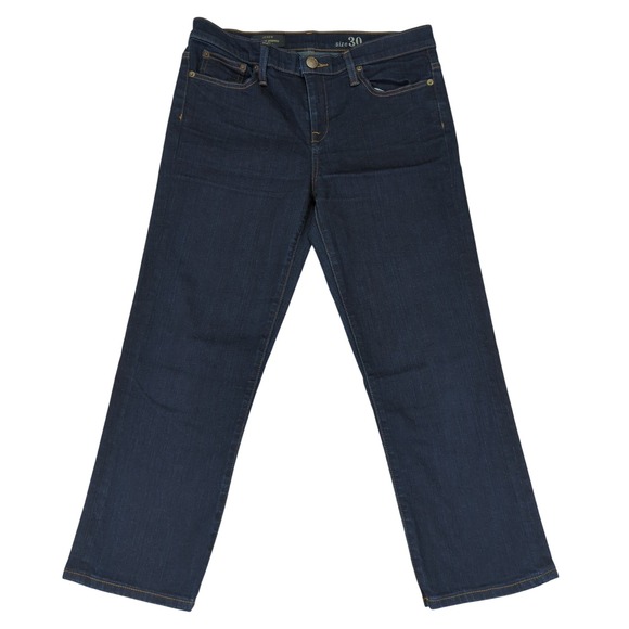 J Crew Vintage Cropped Jeans Women's Size 30 Dark Wash Denim Pants - Picture 1 of 5